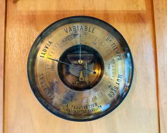 German antique nautical barometer