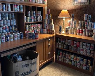 Large beer can collection
