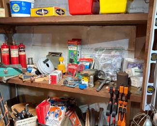 Plumbing supplies, clamps, brackets, torches and window insulation kits.