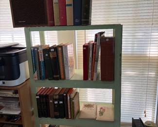 Antique books and view master with antique slides. 