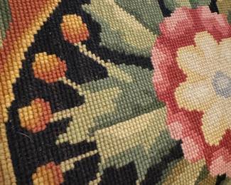 Large handmade needlepoint rug