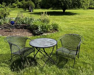 Wrought Iron chairs and table