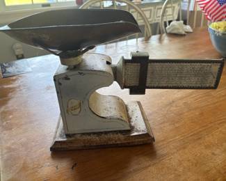 Vintage store scale -Pittsfield Ma.