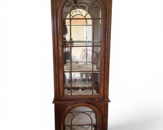 Wooden Display Cabinet W Light