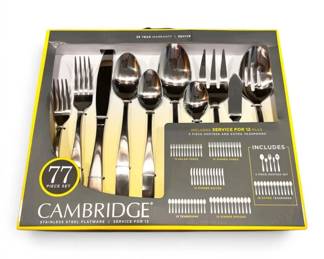 Cambridge Stainless Steel 77Piece Flatware Set
