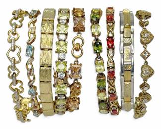 GoldToned Tennis Bracelets