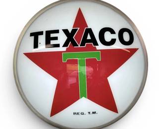 Texaco Star Gasoline Pump Globe Lamp