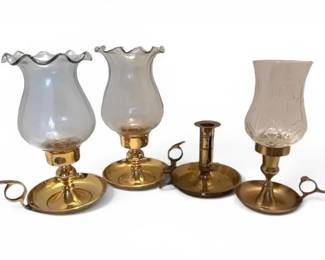 Brass Chamberstick Candle Holders