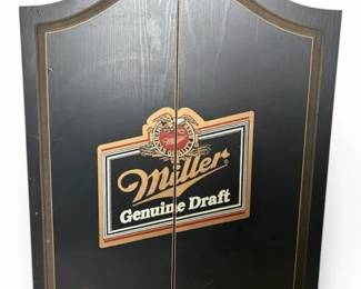 Miller Genuine Draft Beer Dartboard w Darts Accessories