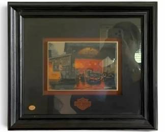 Framed Harley Davidson Art Print