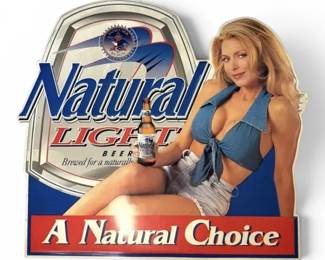 Natural Light A Natural Choice Metal Beer Sign