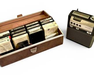 Soundesign AM FM Radio 8Track Player Includes Classic Rock Tracks