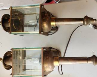 Brass sconces