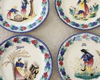 Quimper Henriot Plates