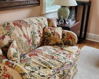 Crewel Upholstered Loveseat