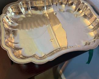 SILVER-PLATE DIVIDED DISH