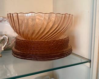 PINK DEPRESSION GLASS