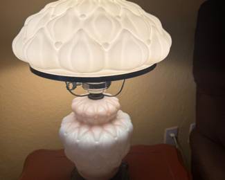1940’s HEDCO MILK GLASS LAMP