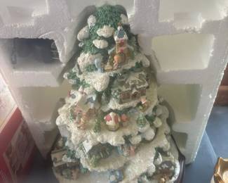 Precious Moments Holiday Village Christmas Tree