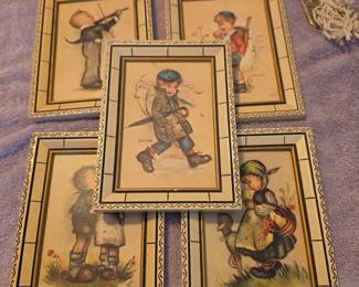 intage Hummel children prints by Bonnie feature whimsical illustrations of children