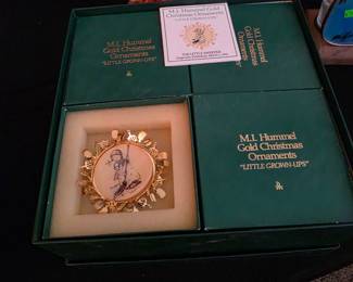 Hummel "Little Grown-Ups" ornament set from the Danbury Mint