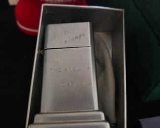 vintage Zippo Barcroft table lighter