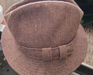 brown tweed fedora hat Country Gentleman