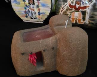 New Mexico Candle Company sand-cast candle
