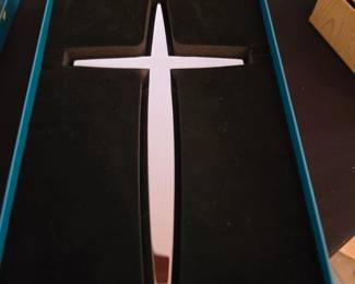 Nambé metal wall cross