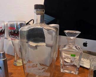 Swedish Schnapps bottle, specifically a Gustaf Adolf Sveriges Konung flask