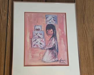 "Bird Seller" print by Arizona artist Ettore "Ted" DeGrazia