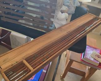 vintage Japanese split bamboo fly fishing rod