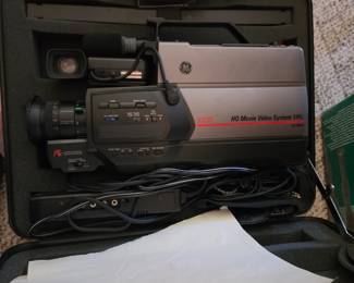 vintage General Electric CG-9810 HQ Movie Video System VHS camcorder
