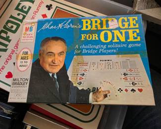 vintage 1967 Milton Bradley "Bridge for One" solitaire card game