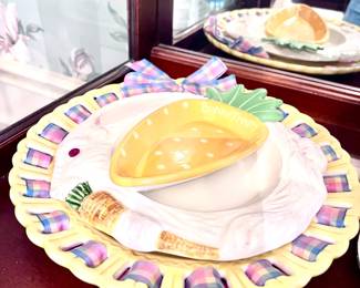 Spring and Easter decorative servingware
