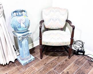 Chair and Pottery from Mexico 