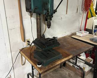 Craftsman Drill Press  Good working condition.  Mounted on folding table Do not know HP. Pickup in Matagorda/Bay city Must be able to move and load yourself