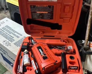 Paslode Cordless Nailer  Comes with everything shown