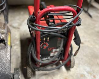 Century 90GL flux core wire feed welder on cart  Good working condition