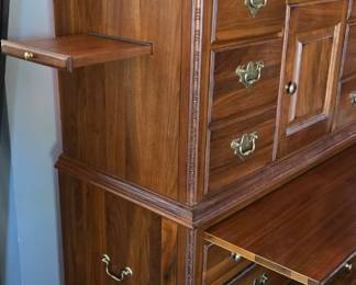 CONVENIENT KEY-SHELF, PULLOUT WRITING SURFACE, and CEDAR BOTTOM DRAWER!