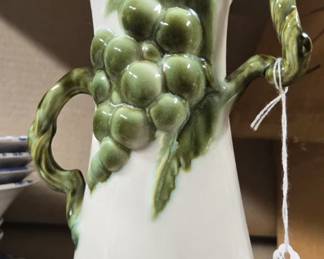 VINTAGE 1950S HULL POTTERY "TOKAY" 12" VASE...REALLY COOL HANDLES!