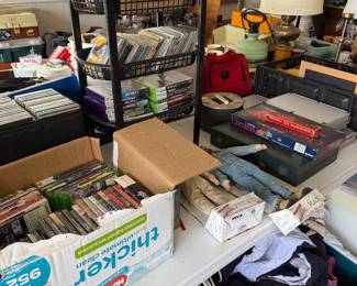 video games, cds, dvds, games, toys