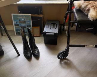 Boots, walker, frames