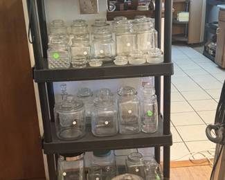 glass storage jars