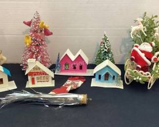 Vintage Japan Christmas houses & more