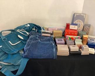 Vintage duffel bag set, NOS Avon & more