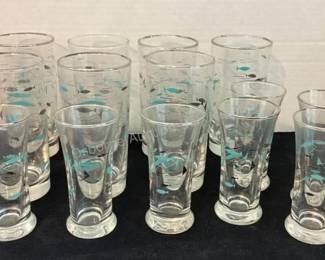 MCM Mediterranean atomic fish glasses