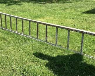 Wood rung ladder