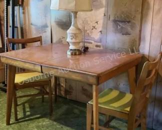 MCM dining table & 4 chairs