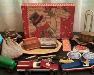 Derby cars, tin world bank & more